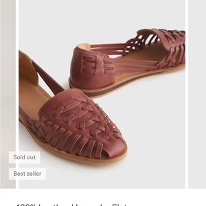 Quince Brown Leather Flats